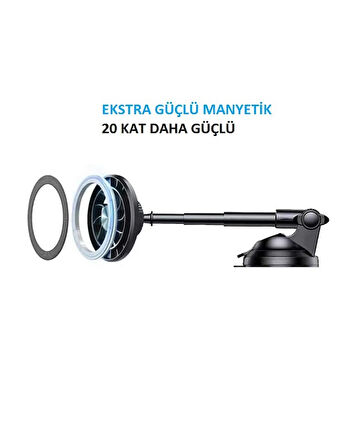 Blue Spectrum H-CT138 Ekstra Güçlü Manyetik Araç İçi Telefon Tutucu