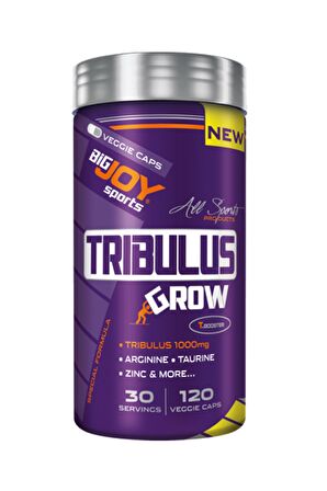 Bigjoy Sports Tribulus GRW 120 Bitkisel Kapsül 30 Porsiyon