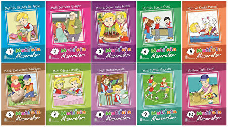 1. Sınıf Okumayı Sevdiren Renkli Resimli Hikayeler 11 - 10 Kitap