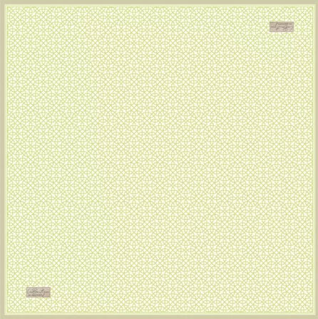 La Boutique Tivil Saf İpek Eşarp 233318 - 49038 Yeşil Karışık Desen