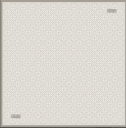 La Boutique Tivil Saf İpek Eşarp 233319 - 49046 Beyaz Karışık Desen