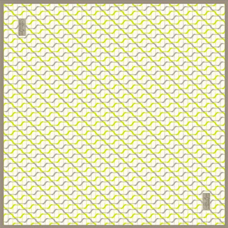 La Boutique Tivil Saf İpek Eşarp 233709 - 49122 Beyaz Karışık Desen