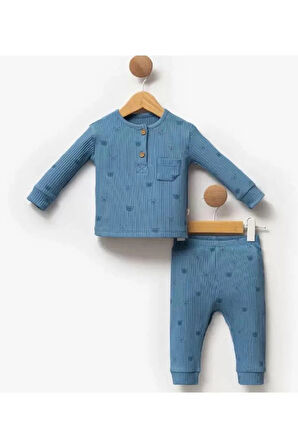ERKEK BEBEK %100 PAMUKLU ALT - ÜST 2'Lİ TAKIM EŞOFMAN TAKIMI 