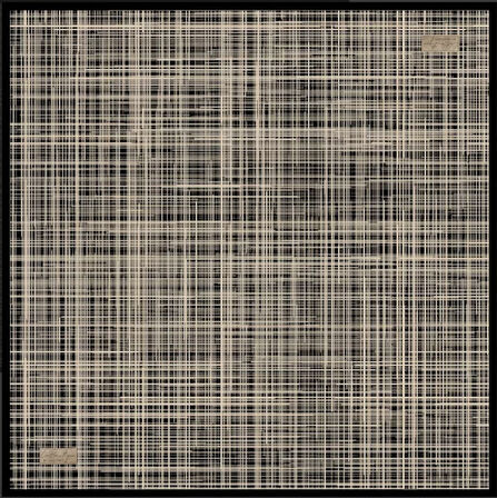 La Boutique Tivil Saf İpek Eşarp 233601 - 49134 Siyah Karışık Desen