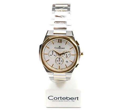 Cortebert Safir Cam Gold Gümüş Kadran Erkek Kol Saati