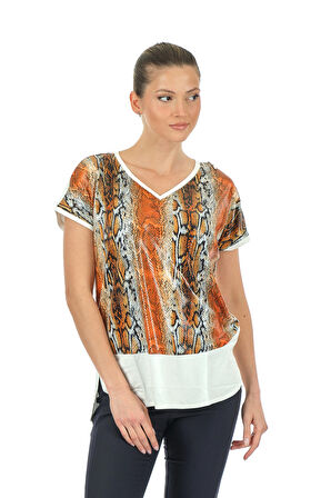 Twomail Portakal Kadın T-Shirt MY2150P10772