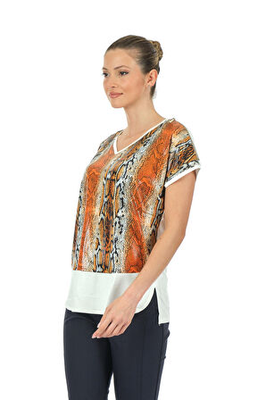 Twomail Portakal Kadın T-Shirt MY2150P10772