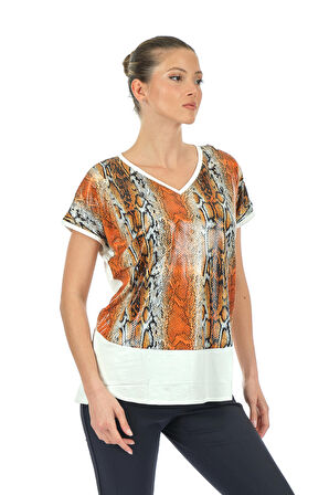 Twomail Portakal Kadın T-Shirt MY2150P10772