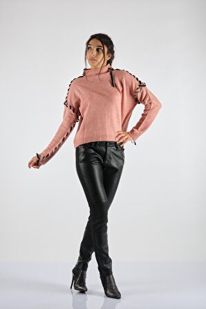 BSB DAR PAÇA NORMAL BEL SİYAH Kadın PANTOLON 034-212021