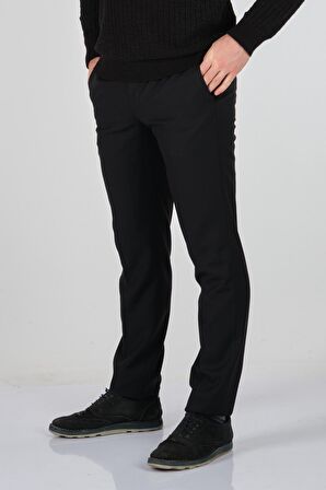 ECER BORU PAÇA NORMAL BEL SİYAH ERKEK PANTOLON 08131120