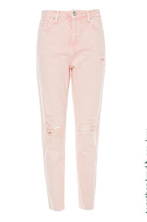 BSB DAR PAÇA YÜKSEK BEL PEMBE Kadın PANTOLON 047-212830