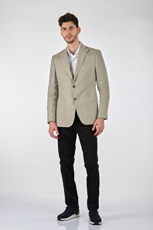 Tom Becker Keten Bej Erkek Ceket CRS45112059