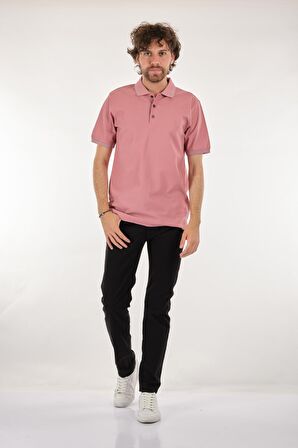 Nehir Polo Yaka Pudra Erkek T-Shirt 221500207