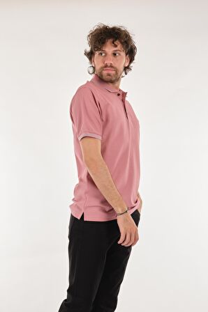 Nehir Polo Yaka Pudra Erkek T-Shirt 221500207