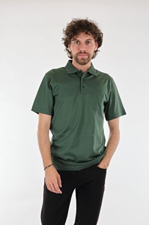 Nehir Polo Yaka Yeşil Erkek T-Shirt 221100106