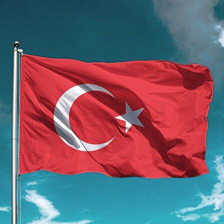 Uğurlar (50*75) Alpaka Kırmızı-Beyaz Std Bayrak 1102650
