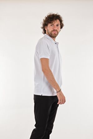 Neyir Polo Yaka Kısa Kollu Beyaz Erkek T-Shirt 221504006