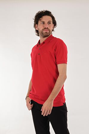 Neyir Polo Yaka Kısa Kollu Kırmızı Erkek T-Shirt 221504006