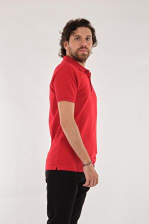 Neyir Polo Yaka Kısa Kollu Kırmızı Erkek T-Shirt 221504006