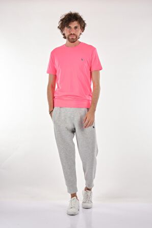 Polo Lastikli Paça Normal Bel Lastikli Gri-Melanj Erkek Eşofman Altı BK-304005