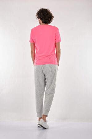 Polo Lastikli Paça Normal Bel Lastikli Gri-Melanj Erkek Eşofman Altı BK-304005