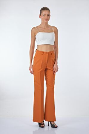 Doop Bol Paça Normal Bel Oranj Kadın Pantolon 22KPNT1206