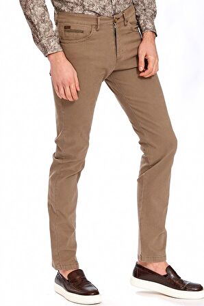 Ecer Regular Fit Bej Erkek Pantolon 06530920