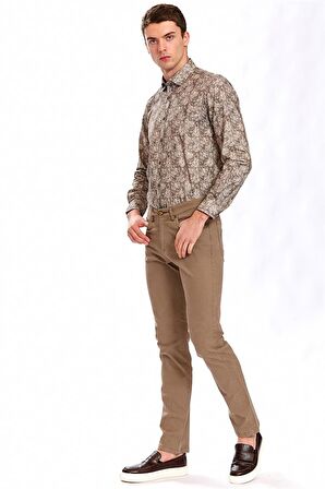Ecer Regular Fit Bej Erkek Pantolon 06530920
