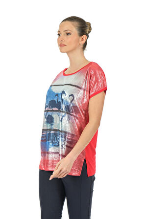 Twomail Kırmızı Kadın T-Shirt MY2150P10684