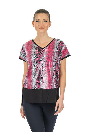 Twomail Fuşya Kadın T-Shirt MY2150P10772