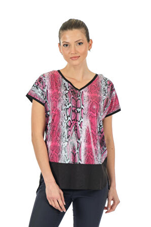 Twomail Fuşya Kadın T-Shirt MY2150P10772