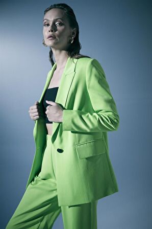 Naar Düğmeli Yeşil Kadın Ceket 23271611