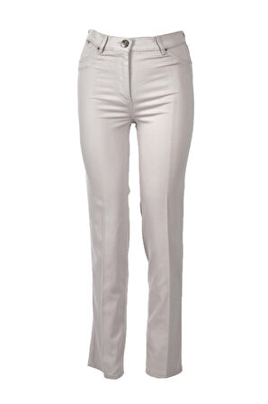 Seleste Bol Paça Normal Bel Gri Kadın Pantolon Y506