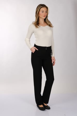 Modiva Minimalist Yüksek Bel Regular Fit Kadın Pantolon - Günlük & İş