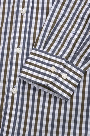 Giant Erkek Uzun Kol Kareli Gömlek - Minimalist Stil