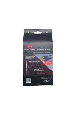 Reiss Audio RS-GX5 Audio 5 Metre %100 Bakır RCA Kablo Alüminyum Yalıtım