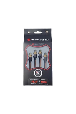 Reiss Audio RS-GX5 Audio 5 Metre %100 Bakır RCA Kablo Alüminyum Yalıtım