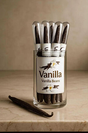 Gurme Vanilya Çubuğu 2 Adet Cam Tüpte Yeni Hasat