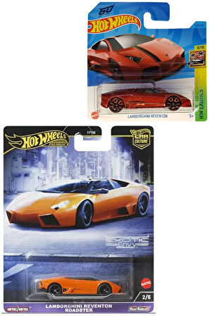 Hot Wheels 2 Araç Set Lamborghini Reventon Premium & Regular  (1:64)