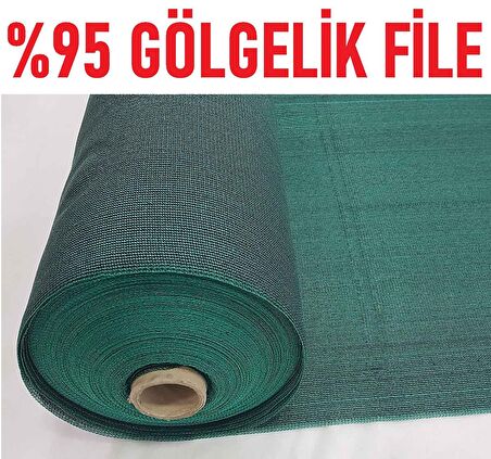 %95 Gölgelik File 1m x 100m Bahçe Çit Örtüsü Meyve Ağacı Örtüsü