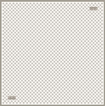 La Boutique Tivil Saf İpek Eşarp 236204 - 49005 Beyaz Karışık Desen