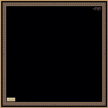 La Boutique Tivil Saf İpek Eşarp 237201 - 49058 Siyah Karışık Desen