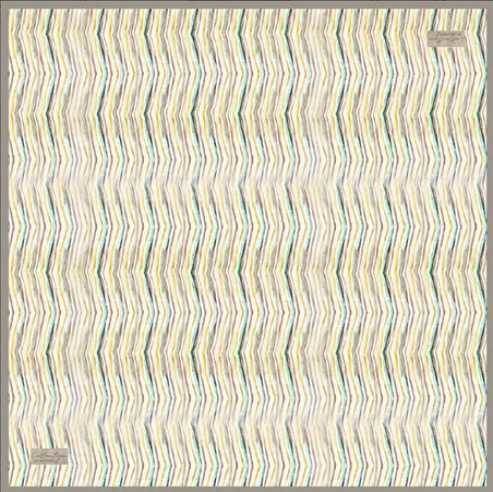 La Boutique Tivil Saf İpek Eşarp 231402 - 49002 Beyaz Karışık Desen