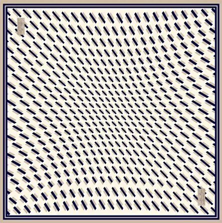 La Boutique Tivil Saf İpek Eşarp 235403 - 49025 Beyaz Karışık Desen