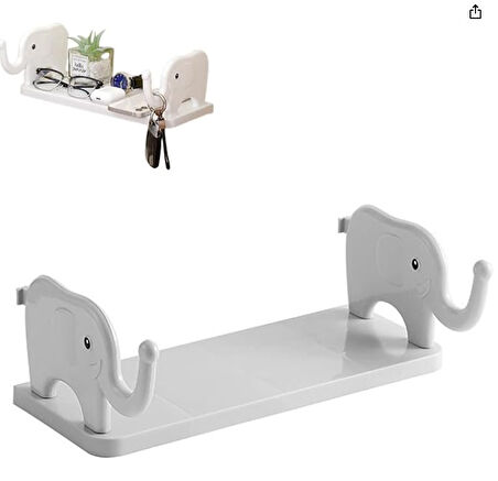 Fil Desenli Yapışkanlı Çok Amaçlı Raf