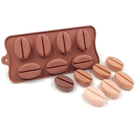 Kahve Çekirdeği Şekilli Silikon Kalıp 