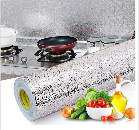 Alüminyum Folyo Yapışkanlı Mutfak Koruyucu Folyo 2 Metre