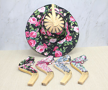 neararsanbizden Ahşap Şapkalı Yelpaze 