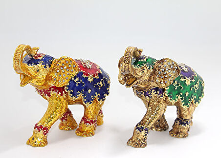 neararsanbizden Taşlı Tekli Fil Figürü Model 3