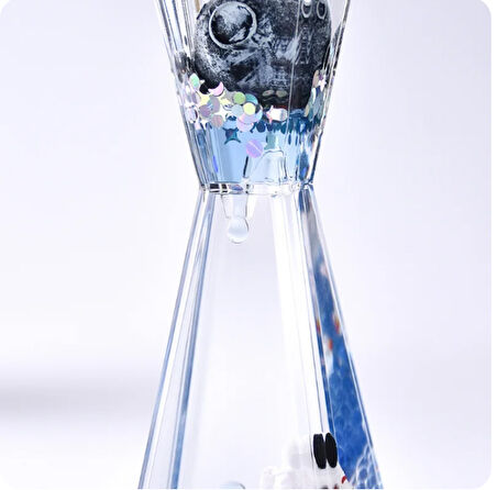 neararsanbizden Uzay Temalı Dökülen Yağ Kum Saati 